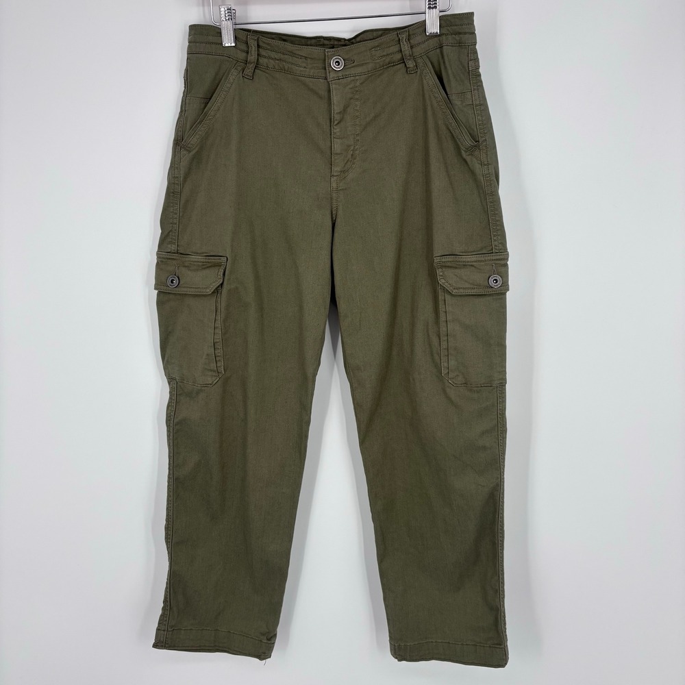 KUHL Kultivatr Kargo Crop Pants Womens 10 Regular Olive Green Cargo Hiking